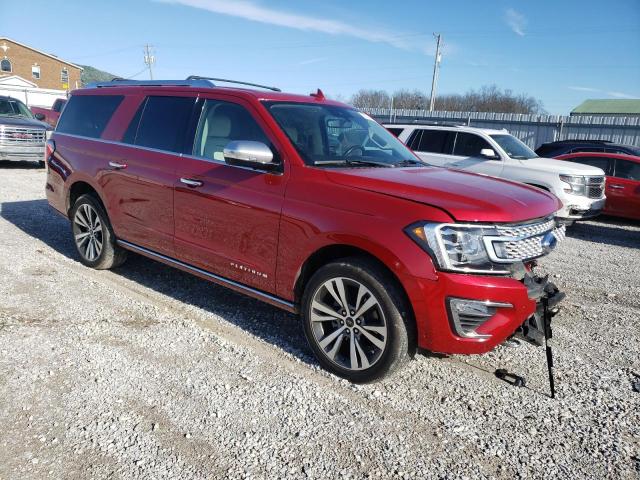 1FMJK1MT7LEA25716 - 2020 FORD EXPEDITION MAX PLATINUM RED photo 4