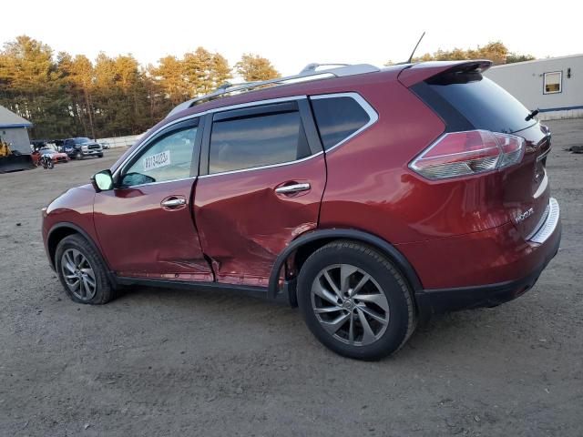 5N1AT2MVXFC886764 - 2015 NISSAN ROGUE S RED photo 2