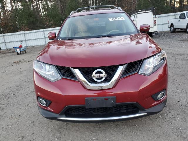 5N1AT2MVXFC886764 - 2015 NISSAN ROGUE S RED photo 5