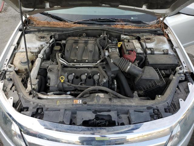 3FAHP0JG3CR117690 - 2012 FORD FUSION SEL SILVER photo 11