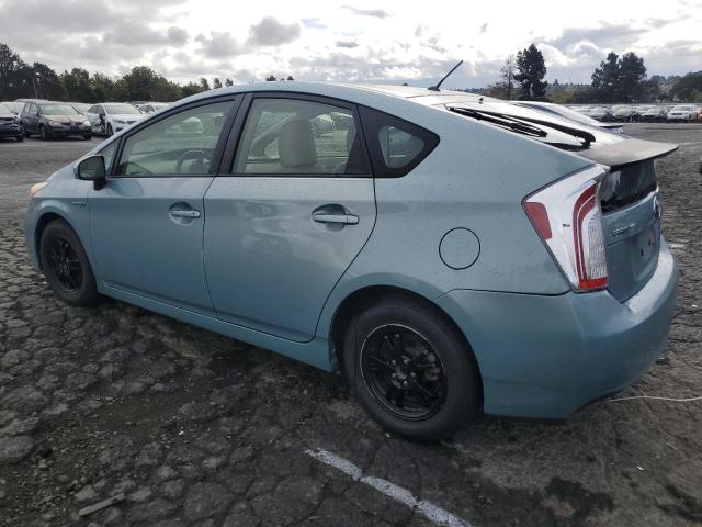 JTDKN3DUXC5507603 - 2012 TOYOTA PRIUS 青色 照片 2