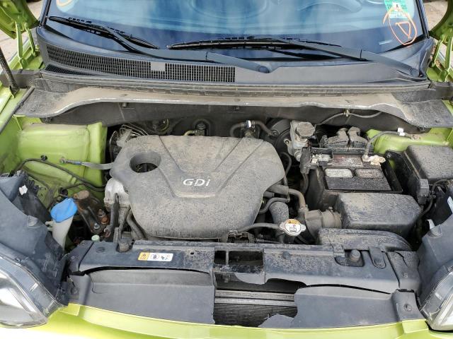 KNDJN2A29E7041016 - 2014 KIA SOUL GREEN photo 11