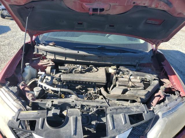 KNMAT2MT7GP662199 - 2016 NISSAN ROGUE S RED photo 12