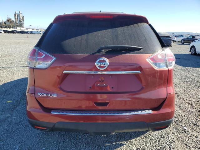 KNMAT2MT7GP662199 - 2016 NISSAN ROGUE S RED photo 6