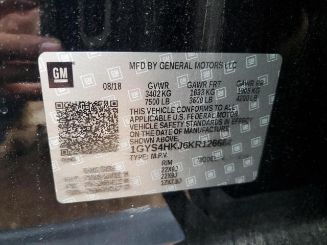 1GYS4HKJ6KR126664 - 2019 CADILLAC ESCALADE ESV LUXURY BLACK photo 14