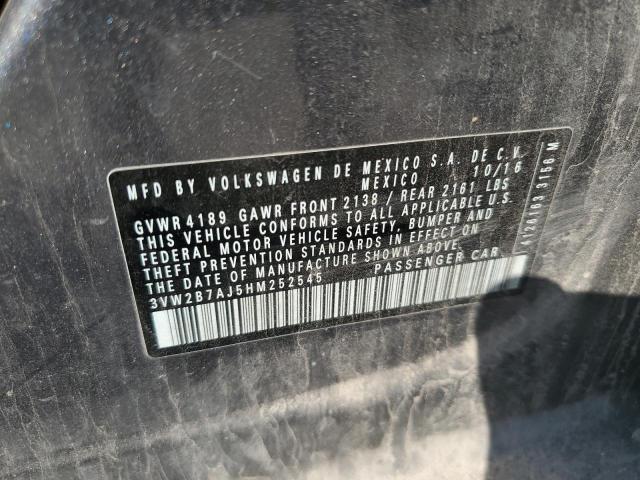 3VW2B7AJ5HM252545 - 2017 VOLKSWAGEN JETTA S BLUE photo 12
