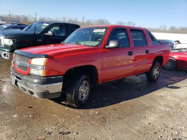 3GNEC12T64G344516 - 2004 CHEVROLET AVALANCHE C1500 RED photo 1