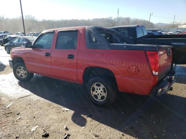 3GNEC12T64G344516 - 2004 CHEVROLET AVALANCHE C1500 RED photo 2