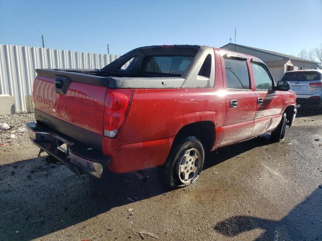 3GNEC12T64G344516 - 2004 CHEVROLET AVALANCHE C1500 RED photo 3