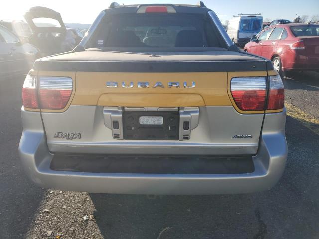 4S4BT61CX37100657 - 2003 SUBARU BAJA YELLOW photo 6