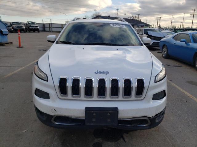 1C4PJLDS5EW293407 - 2014 JEEP CHEROKEE LIMITED WHITE photo 5