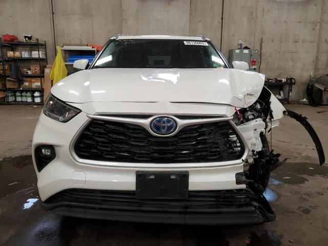 5TDGBRCH1MS041674 - 2021 TOYOTA HIGHLANDER HYBRID XLE WHITE photo 5