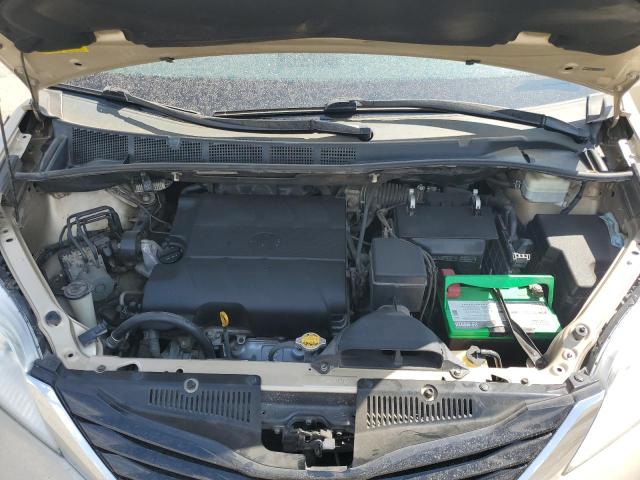 5TDKK3DCXCS219252 - 2012 TOYOTA SIENNA LE 金色 照片 12