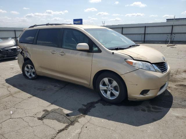5TDKK3DCXCS219252 - 2012 TOYOTA SIENNA LE 金色 照片 4