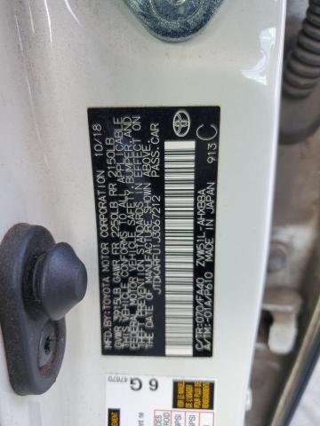 JTDKARFU1J3067212 - 2018 TOYOTA PRIUS 白色 照片 13