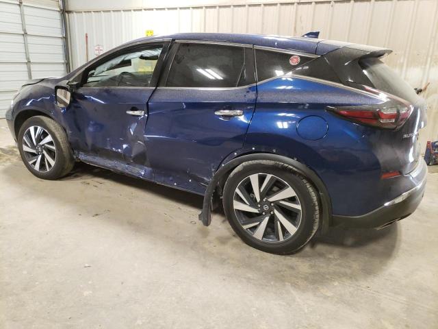 5N1AZ2CJ4NC108830 - 2022 NISSAN MURANO SL BLUE photo 2