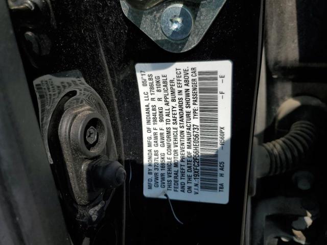 19XFC2F56HE056737 - 2017 HONDA CIVIC LX BLACK photo 12