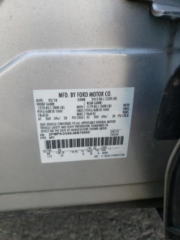 2FMPK3G98JBB70505 - 2018 FORD EDGE SE Gümüş foto 12