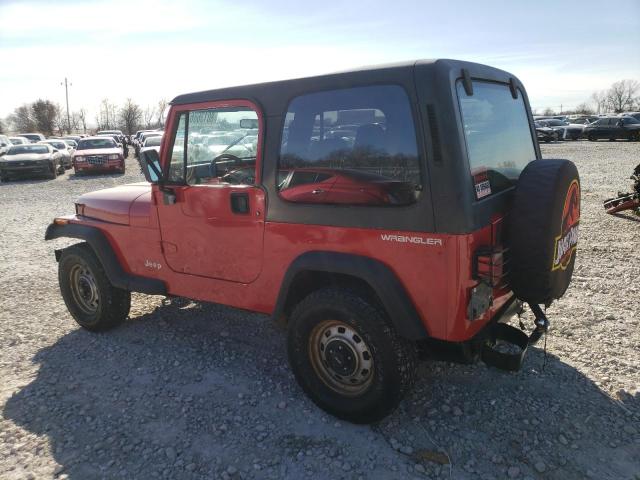 1J4FY19P7RP414366 - 1994 JEEP WRANGLER / S RED photo 2