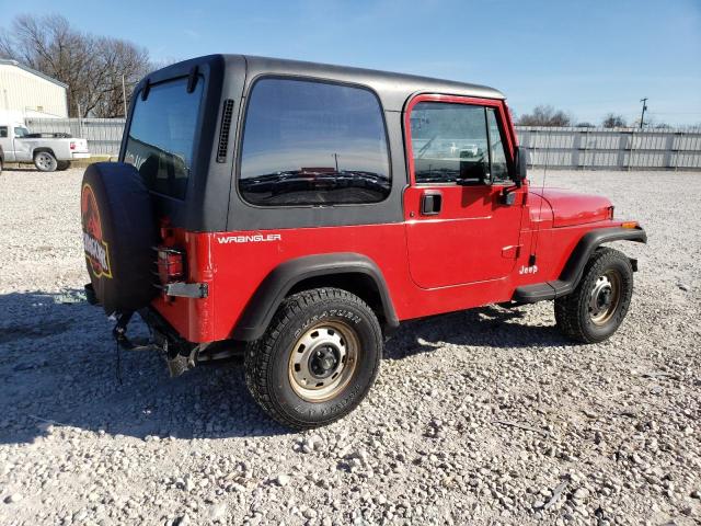 1J4FY19P7RP414366 - 1994 JEEP WRANGLER / S RED photo 3