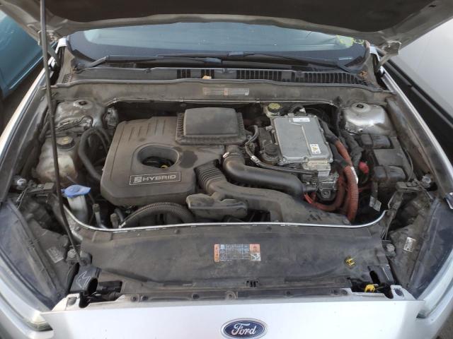 3FA6P0LU0ER270055 - 2014 FORD FUSION SE HYBRID SILVER photo 11