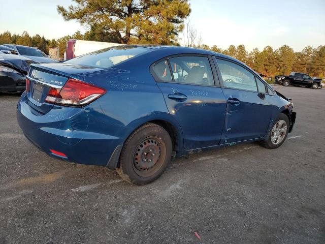 2HGFB2F5XDH537514 - 2013 HONDA CIVIC LX BLUE photo 3