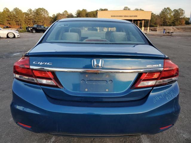 2HGFB2F5XDH537514 - 2013 HONDA CIVIC LX BLUE photo 6