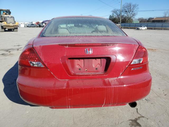 1HGCM72387A018835 - 2007 HONDA ACCORD LX RED photo 6