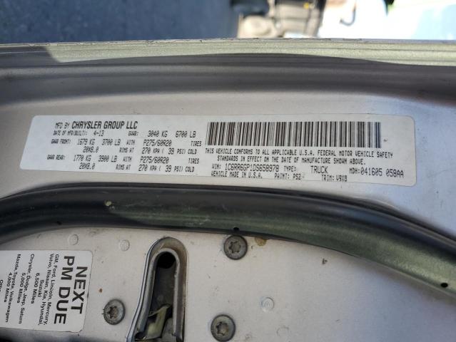 1C6RR6GP1DS658978 - 2013 RAM 1500 SLT Gümüş fotoğraf 12