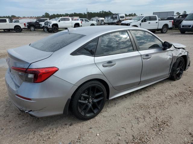 2HGFE2F54NH566595 - 2022 HONDA CIVIC SPORT SILVER photo 3