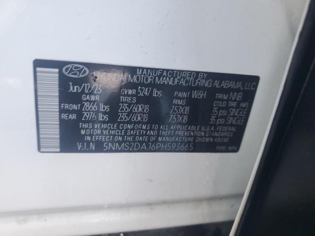 5NMS2DAJ6PH593665 - 2023 HYUNDAI SANTA FE SEL Ağ foto 14