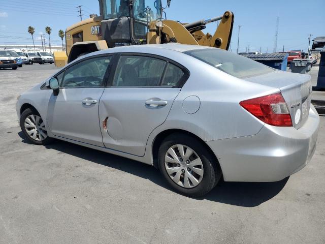 19XFB2F57CE302027 - 2012 HONDA CIVIC LX SILVER photo 2