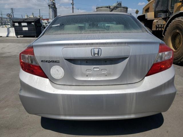 19XFB2F57CE302027 - 2012 HONDA CIVIC LX SILVER photo 6