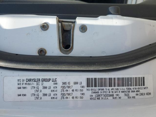 1C6RR7FTXDS558088 - 2013 RAM 1500 ST 白色 照片 13