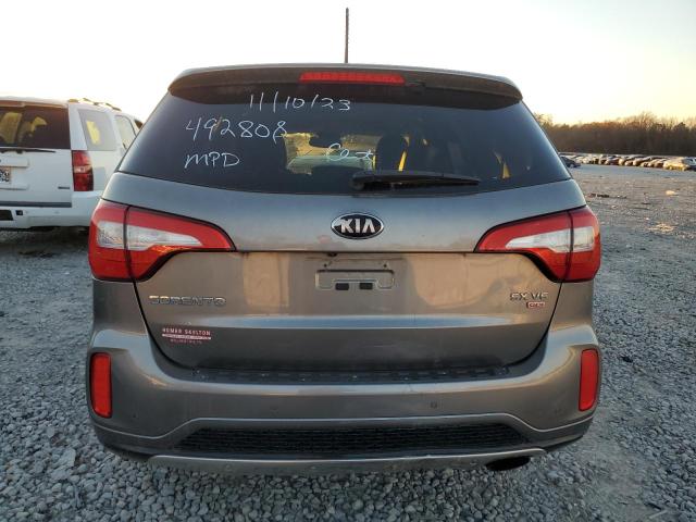 5XYKW4A71EG492808 - 2014 KIA SORENTO SX GRAY photo 6