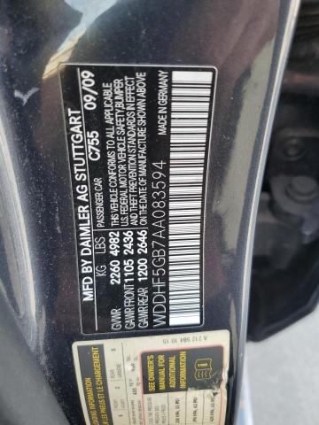 WDDHF5GB7AA083594 - 2010 MERCEDES-BENZ E 350 CHARCOAL photo 13