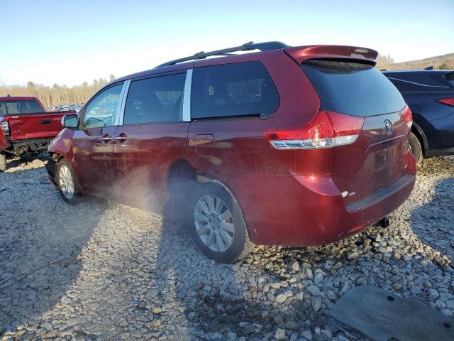 5TDDK3DC7DS063116 - 2013 TOYOTA SIENNA XLE BURGUNDY photo 2