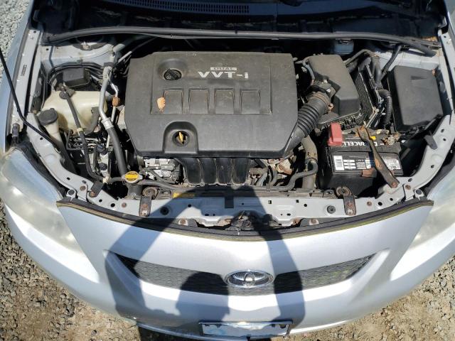 2T1BU40E59C082486 - 2009 TOYOTA COROLLA BASE SILVER photo 11