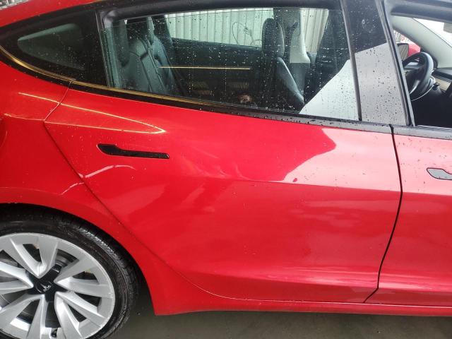 5YJ3E1EA9NF303955 - 2022 TESLA MODEL 3 წითელი ფოტო 10