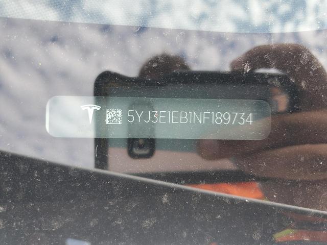5YJ3E1EB1NF189734 - 2022 TESLA MODEL 3 Ağ foto 12