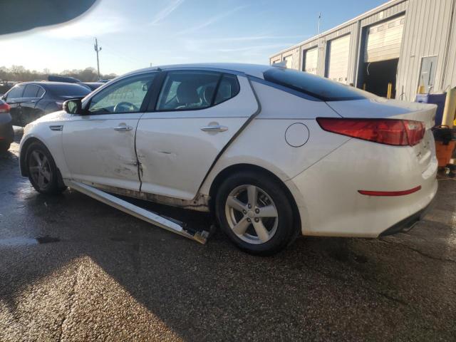 KNAGM4A70F5645715 - 2015 KIA OPTIMA LX WHITE photo 2