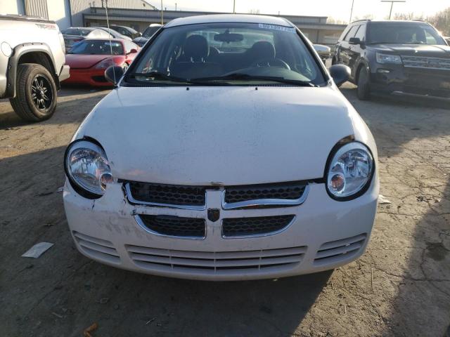 1B3ES56C24D627104 - 2004 DODGE NEON SXT WHITE photo 5