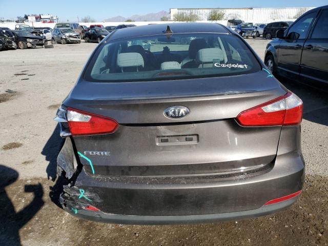 KNAFX4A65E5094741 - 2014 KIA FORTE LX CHARCOAL photo 6