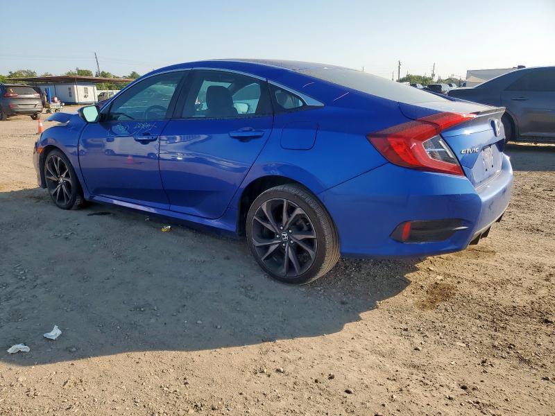 19XFC2F89LE014128 - 2020 HONDA CIVIC SPORT BLUE photo 2