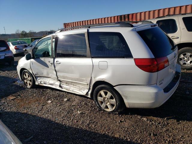 5TDZA22C95S285809 - 2005 TOYOTA SIENNA XLE WHITE photo 2