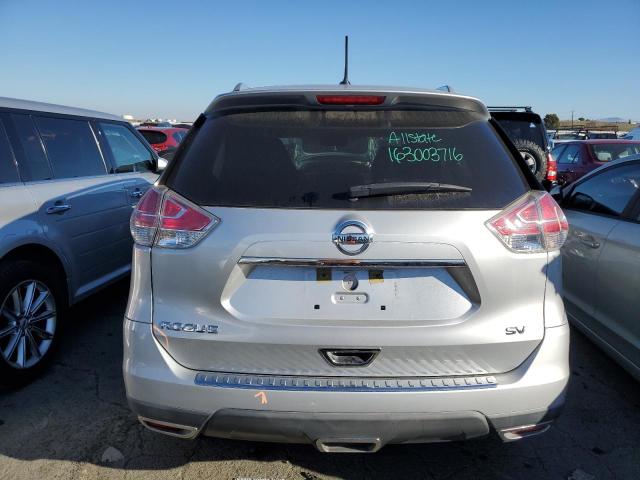 KNMAT2MT6GP652716 - 2016 NISSAN ROGUE S SILVER photo 6