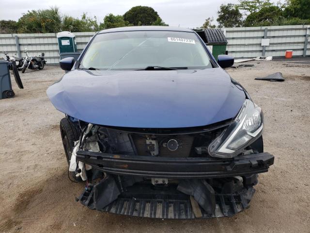 3N1AB7AP0HY262110 - 2017 NISSAN SENTRA S BLUE photo 5