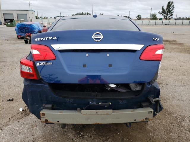 3N1AB7AP0HY262110 - 2017 NISSAN SENTRA S BLUE photo 6