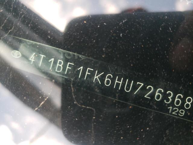 4T1BF1FK6HU726368 - 2017 TOYOTA CAMRY LE BLUE photo 12