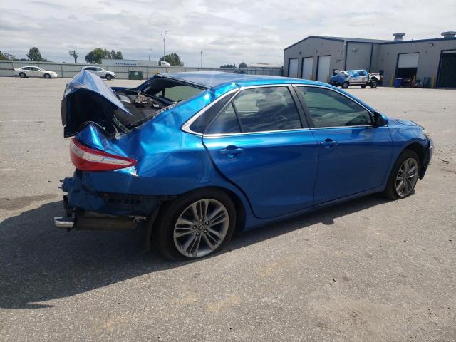 4T1BF1FK6HU726368 - 2017 TOYOTA CAMRY LE BLUE photo 3